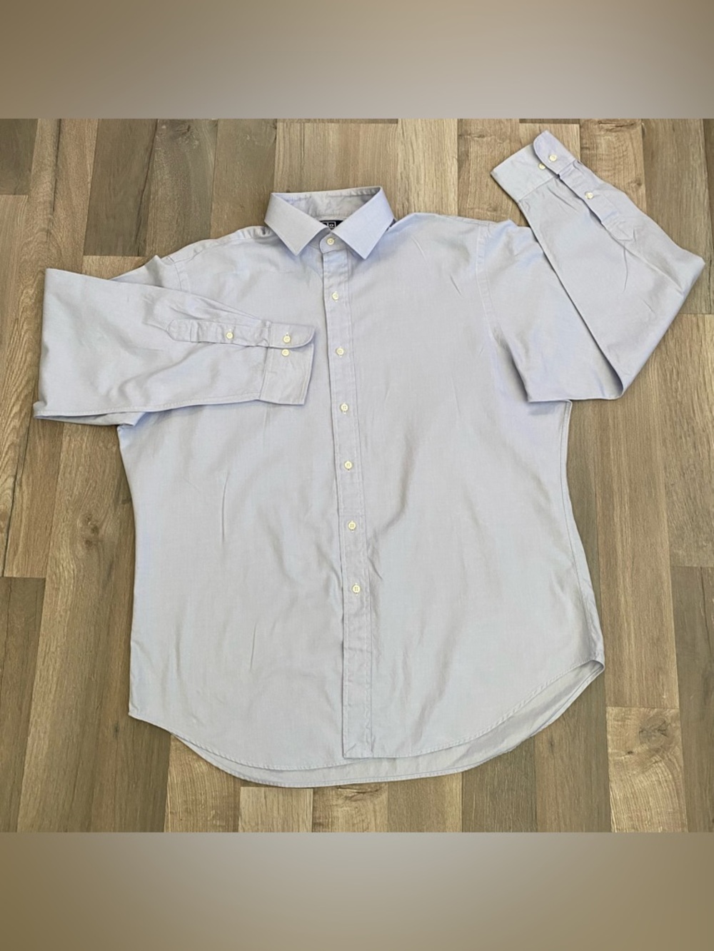 Polo Ralph Lauren Size 17  XL Men’s Regent Classic Fit Collar Shirt Light Blue